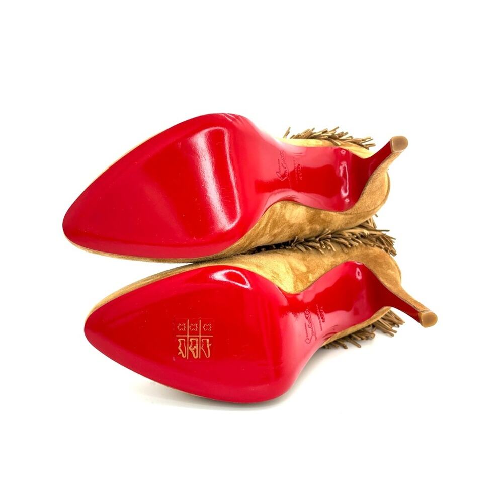 NEW Christian Louboutin Rom 120 Fringe Stiletto Heel Western Style Boots 40.5 - Picture 6 of 7